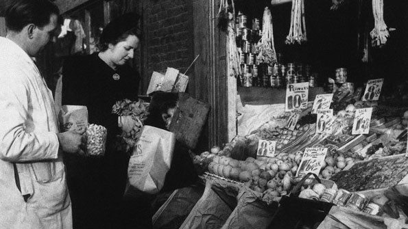 As Margaret Roberts, a grocer's daughter, in 1950s Dartford.