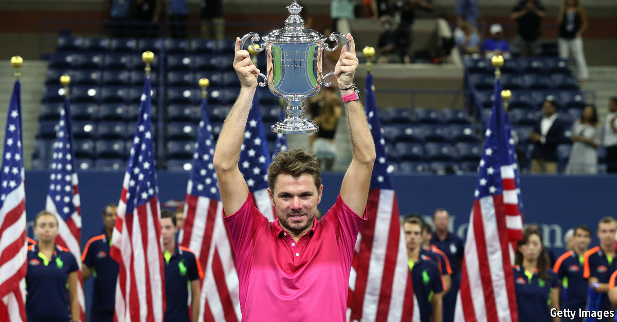 Tennis's great latecomer: In grand-slam finals, Stan Wawrinka has been unstoppable