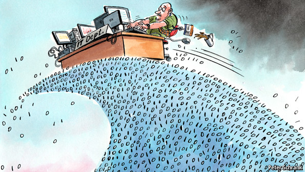 Surfing a digital wave, or drowning?  The Economist