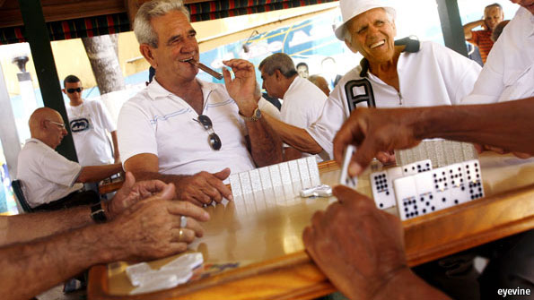 Image result for men playing domino in cuba
