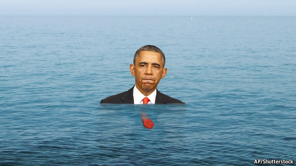 Image result for obama walks on water