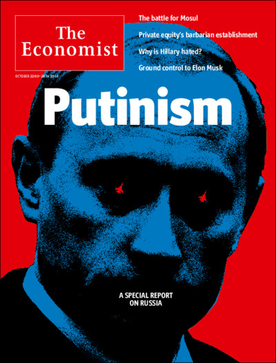 Putin - Cover page of The Economist