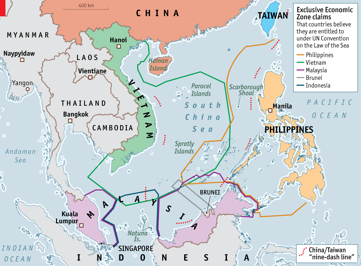 Daily chart: The South China Sea | The Economist