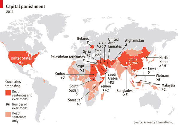 Daily chart: Hangmen | The Economist