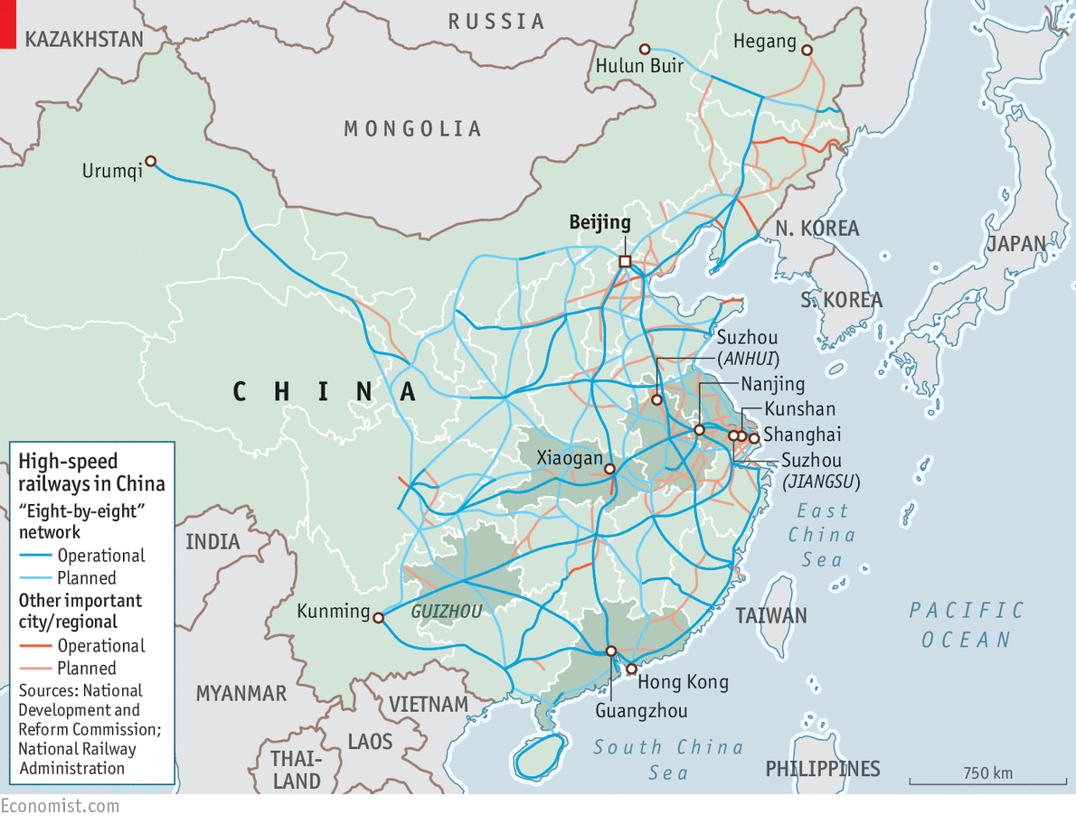 China has built the world’s largest bullet-train network | The Economist