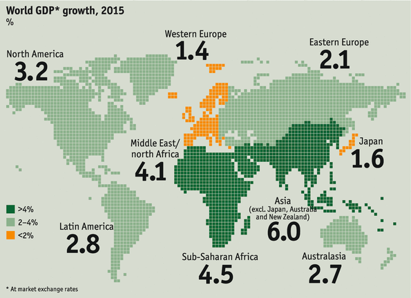 The world in numbers: Top growers | The Economist