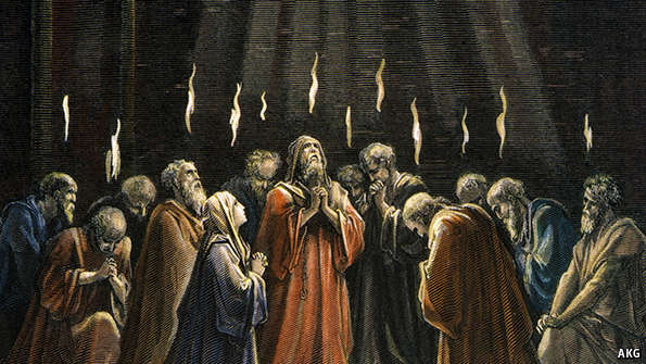 Billedresultat for holy spirit fire on apostles