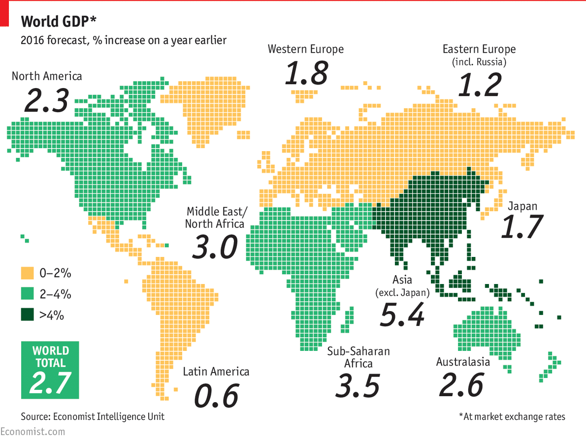 2016’s global wealth forecast - Daily chart