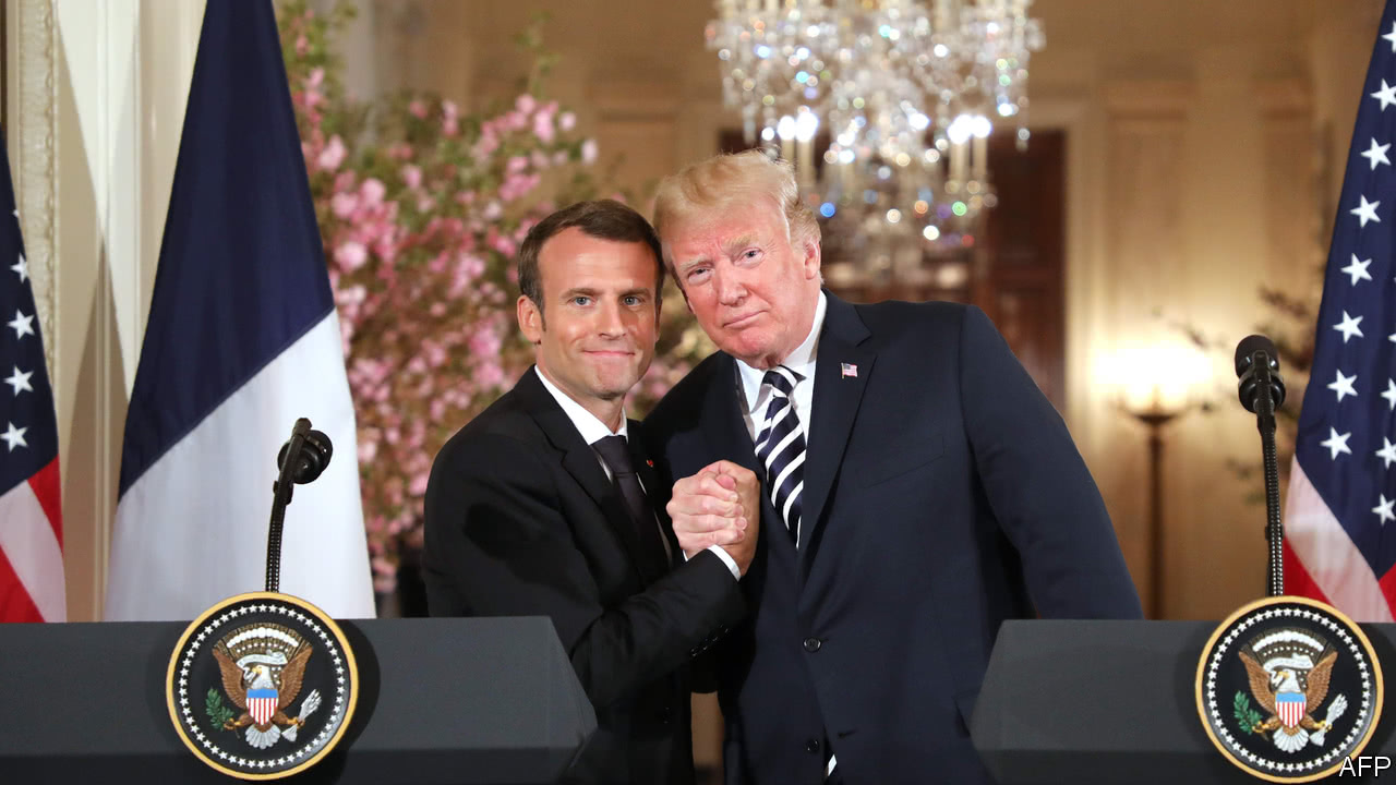Image result for macron trump