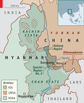 China Burma Border Map