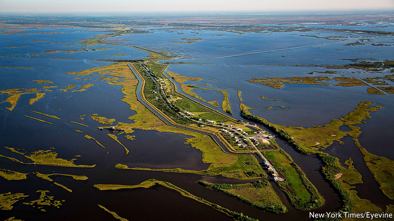 Louisiana fights the sea, and loses - Coastal erosion